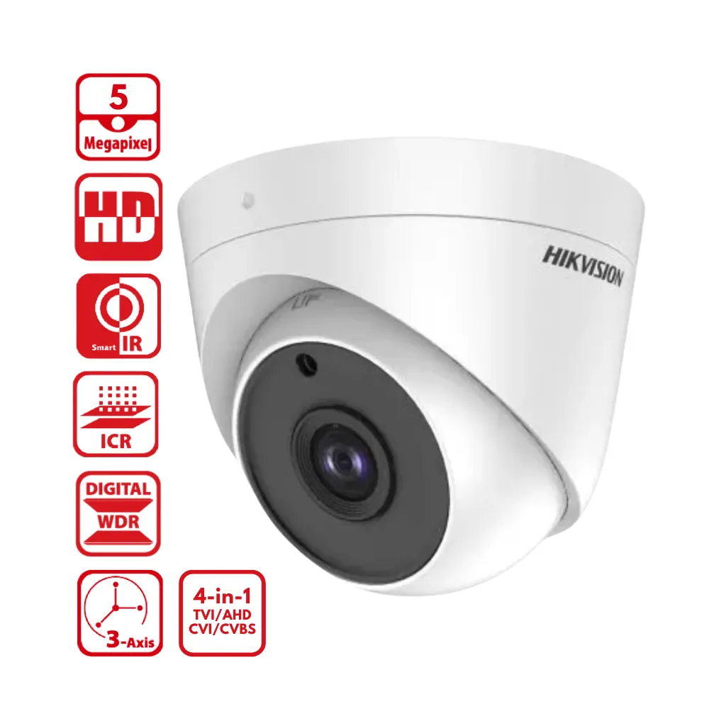 [DS-2CE56H0T-ITPF] CAMARA ANALOGO 5MP DOMO INTERIOR IR-20MTS- HIKVISION
