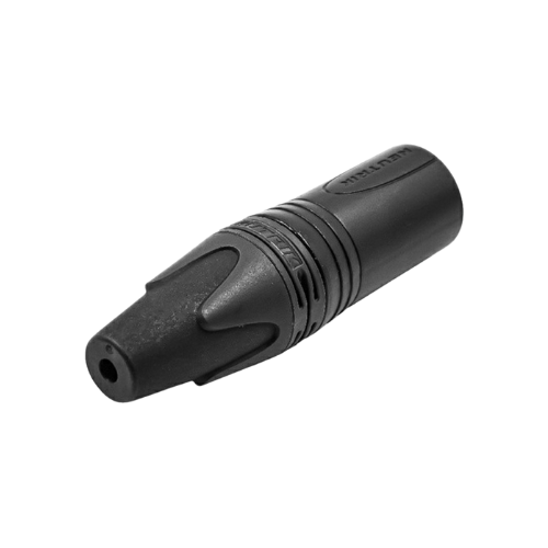 PLUG CANON AEREO NEGRO 3PIN NEGRO TIPO NEUTRIK GENERICO