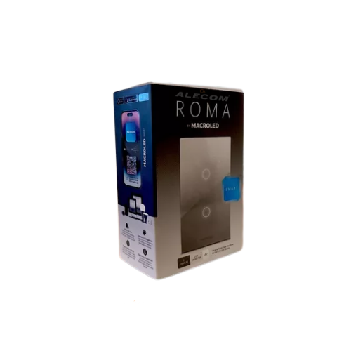 TECLA ROMA SMART BLANCA 2 CANALES AC100-240V MAX 7A CON CAPACITOR MACROLED
