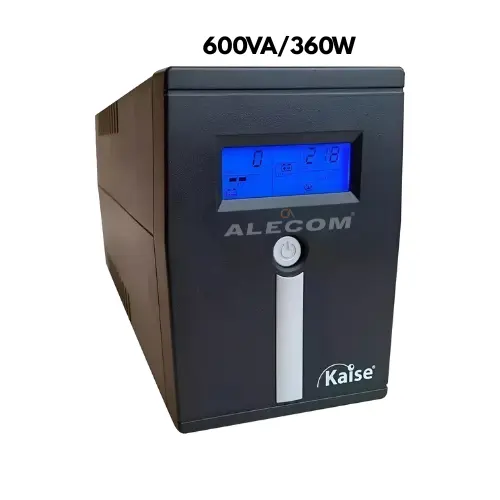 UPS INTERACTIVO 600VA/360W, FP=0.60 220VAC 60HZ C/PANEL LCD Y BATERIA 12V Y 7AH KAISE