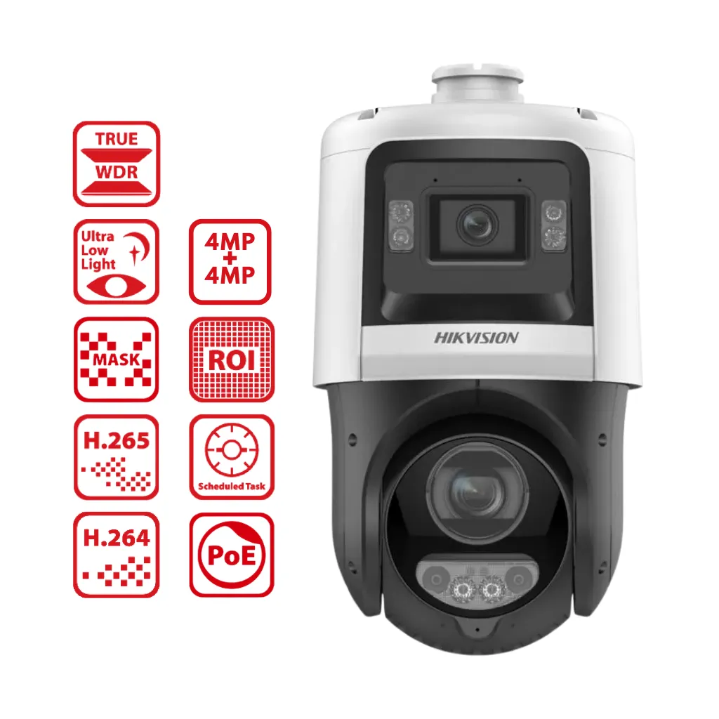[DS-2SE4C425MWG-E/14(F0)] CAMARA IP 4MP PTZ TANDEMVU 25X DOBLE LENTE HIKVISION