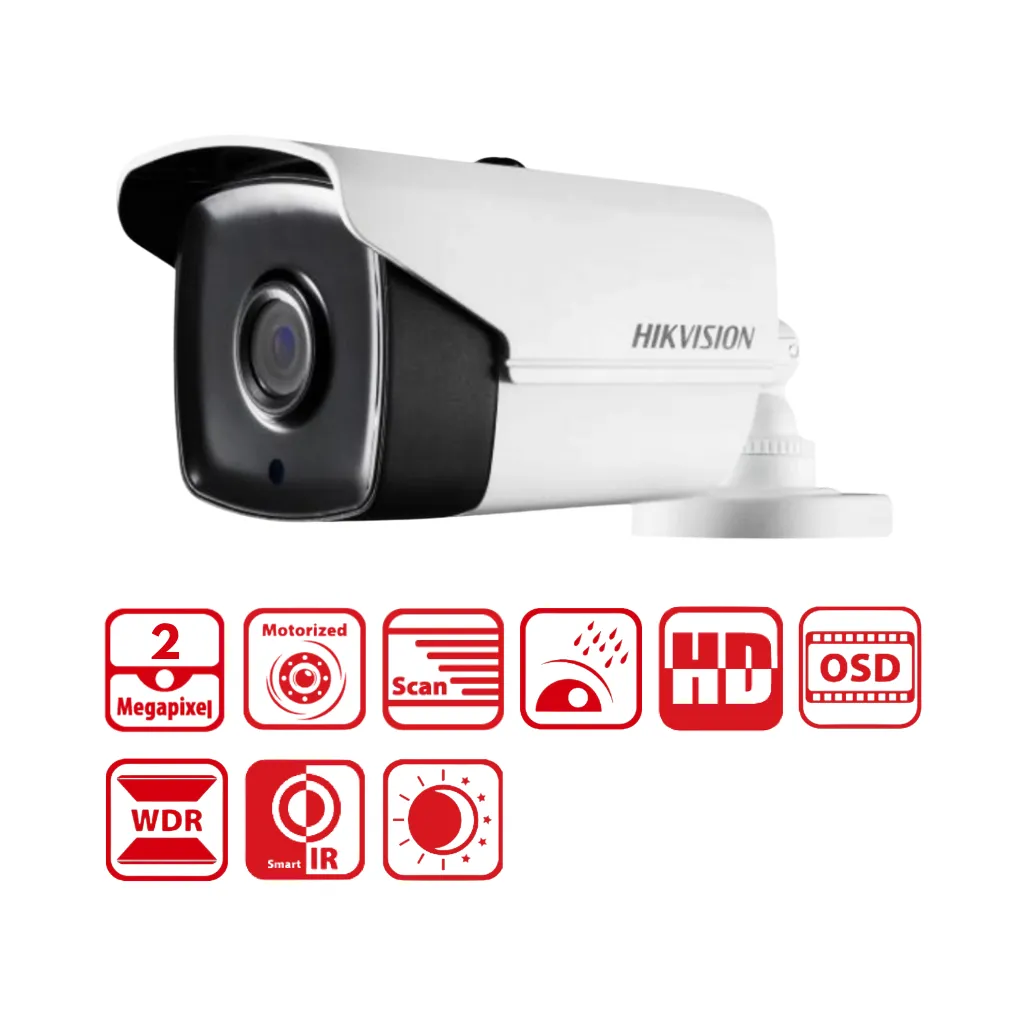 CAMARA ANALOGO HD1080P TUBO 3.0  EXT.  D/N  L2.8-12MM HIKVISION