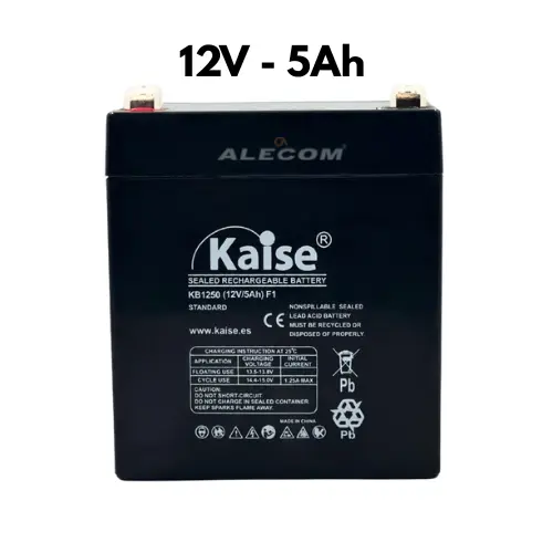 BATERIA VRLA AGM 12V 5AH F2 KAISE