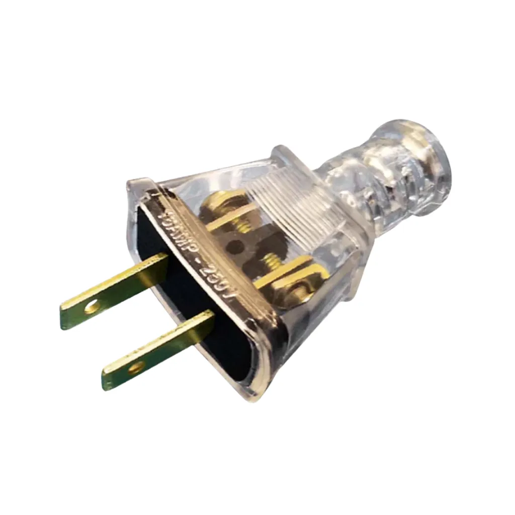 ENCHUFE ESPIGA PLANA 16AMP TRANSPARENTE OPALUX