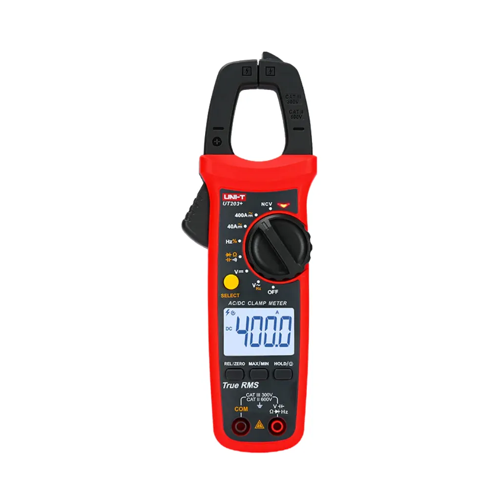 [UT203+] PINZA AMPERIMETRICA DIGITAL TRUE RMS 400A AC/DC 600V C/CAPACIMETRO C/NCV UT-203+ UNI-T