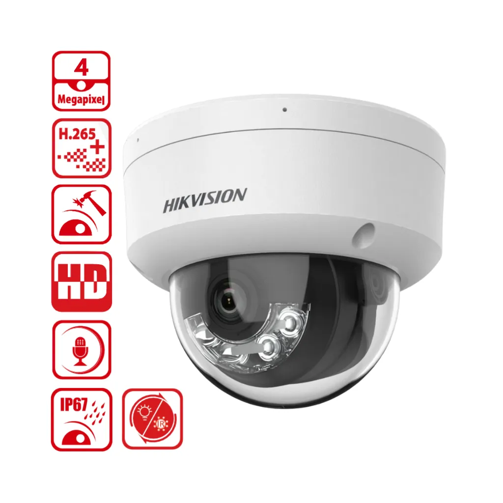 DOMO IP CON IR EXTERIOR 4MP 2.8MM HIKVISION
