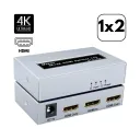 SPLITTER HDMI Ver. 4 METAL C/ADAPTADOR 1X2 DTECH