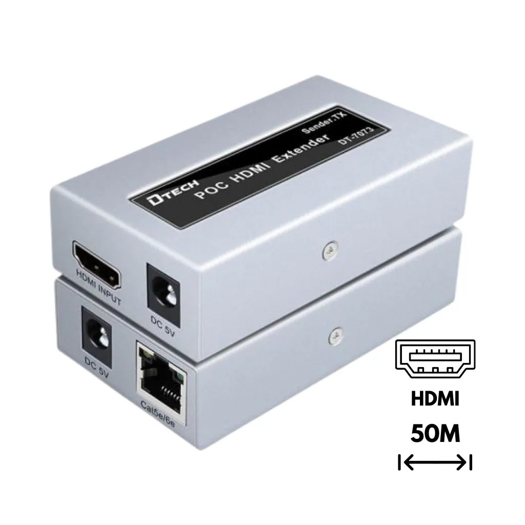 [DT-7073] EXTENDER HDMI 50MTS POC C/CABLE UTP DTECH