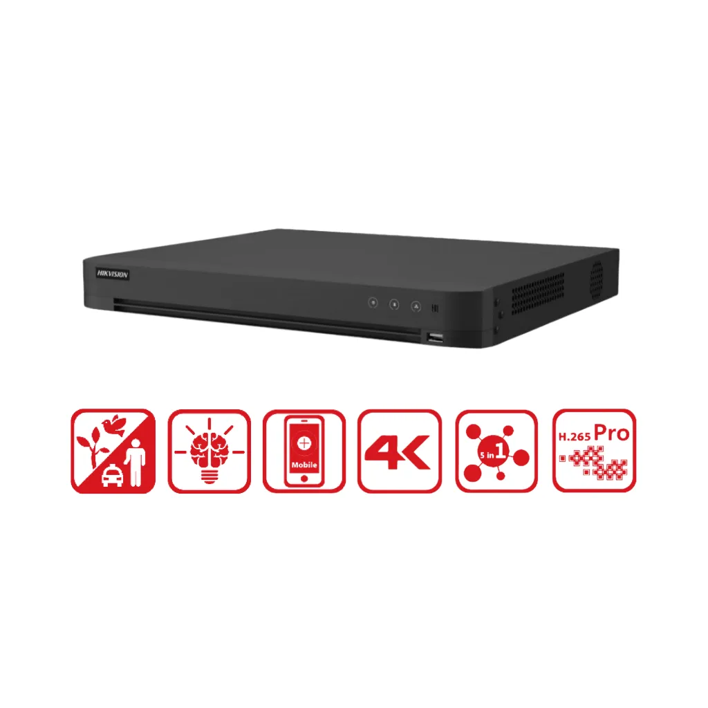 DVR 16CH ACUSENSE 3K/5MP HDMI SERIE/CHASIS HIKVISION