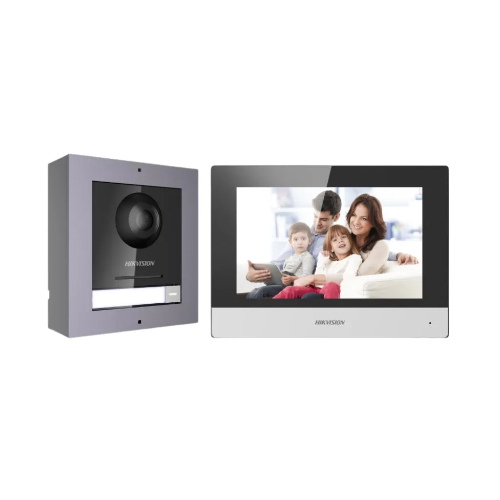 KIT VIDEO PORTERO IP HIKVISION