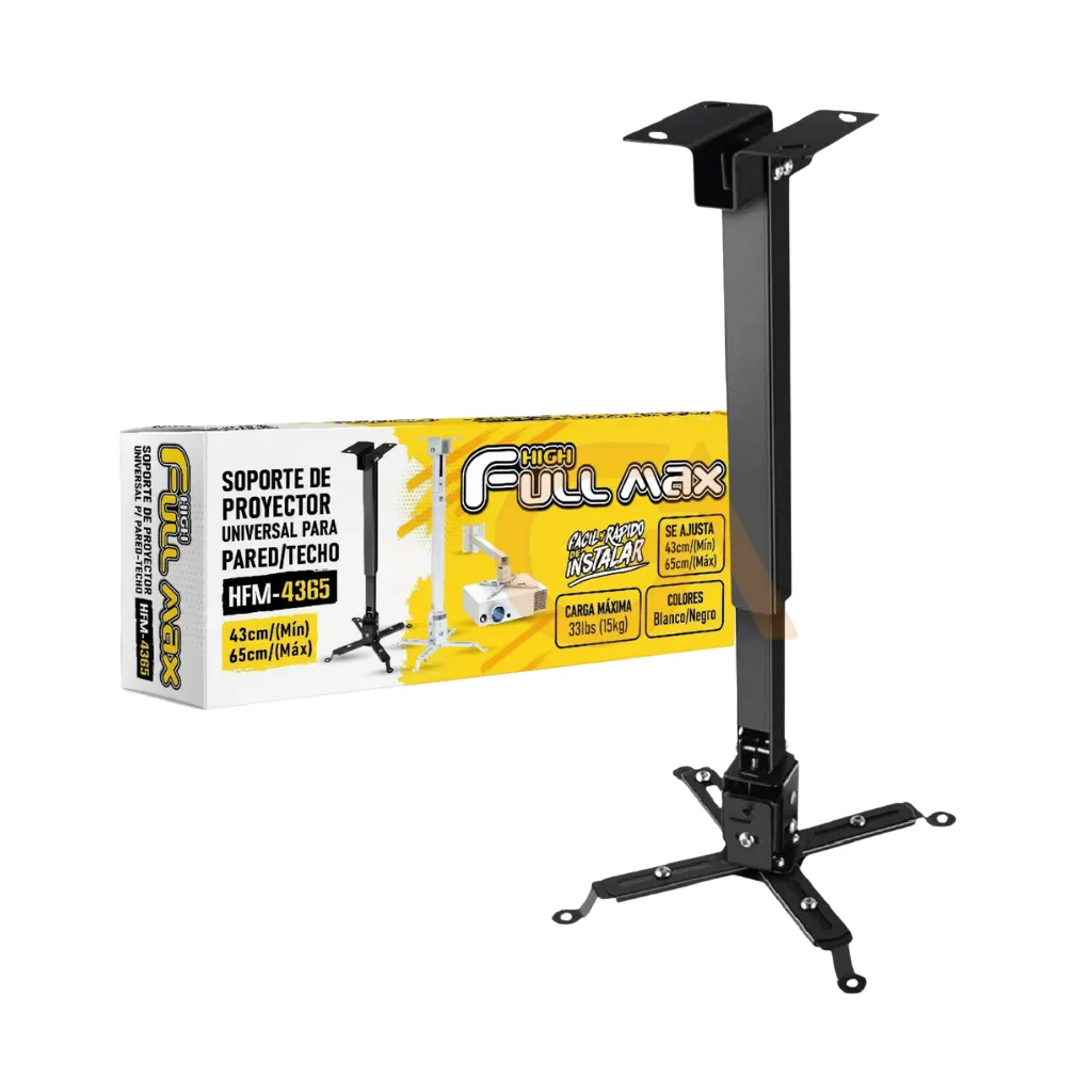 SOPORTE COLG P/PROYECTOR 43/65CM 15KG 360° COLOR FULL MAX