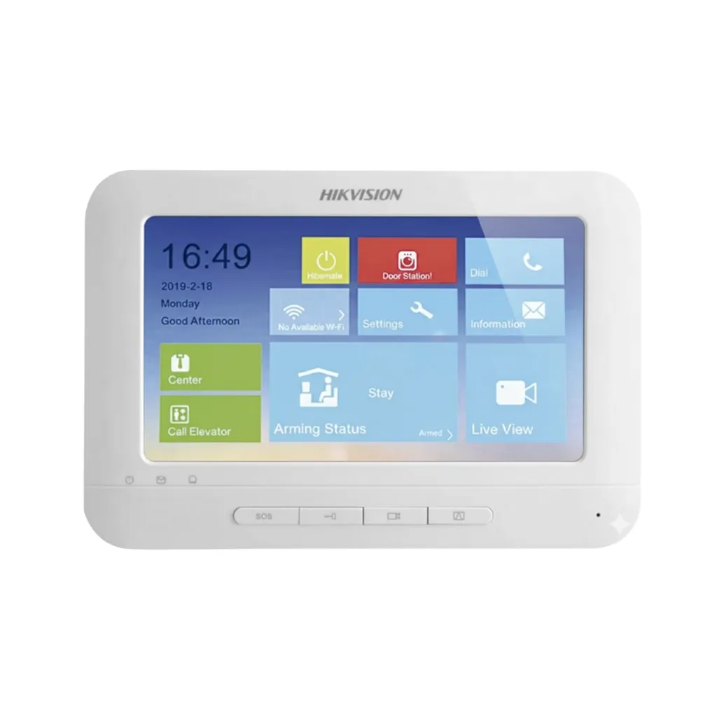 [DS-KH6310-W] MONITOR VIDEO PORTERO IP A COLOR  7" MEM-256 HIKVISION