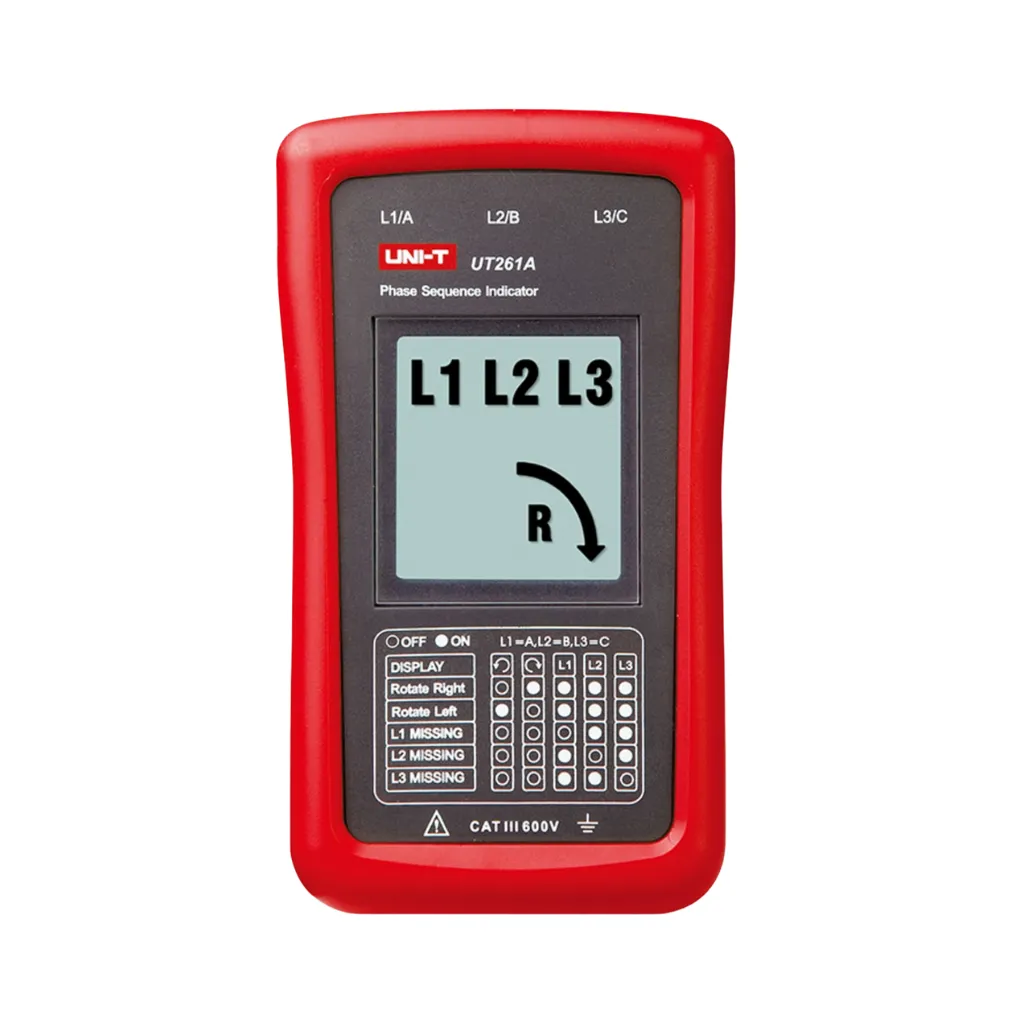 [UT261A] INDICADOR DE SECUENCIA DE FASE UNI-T