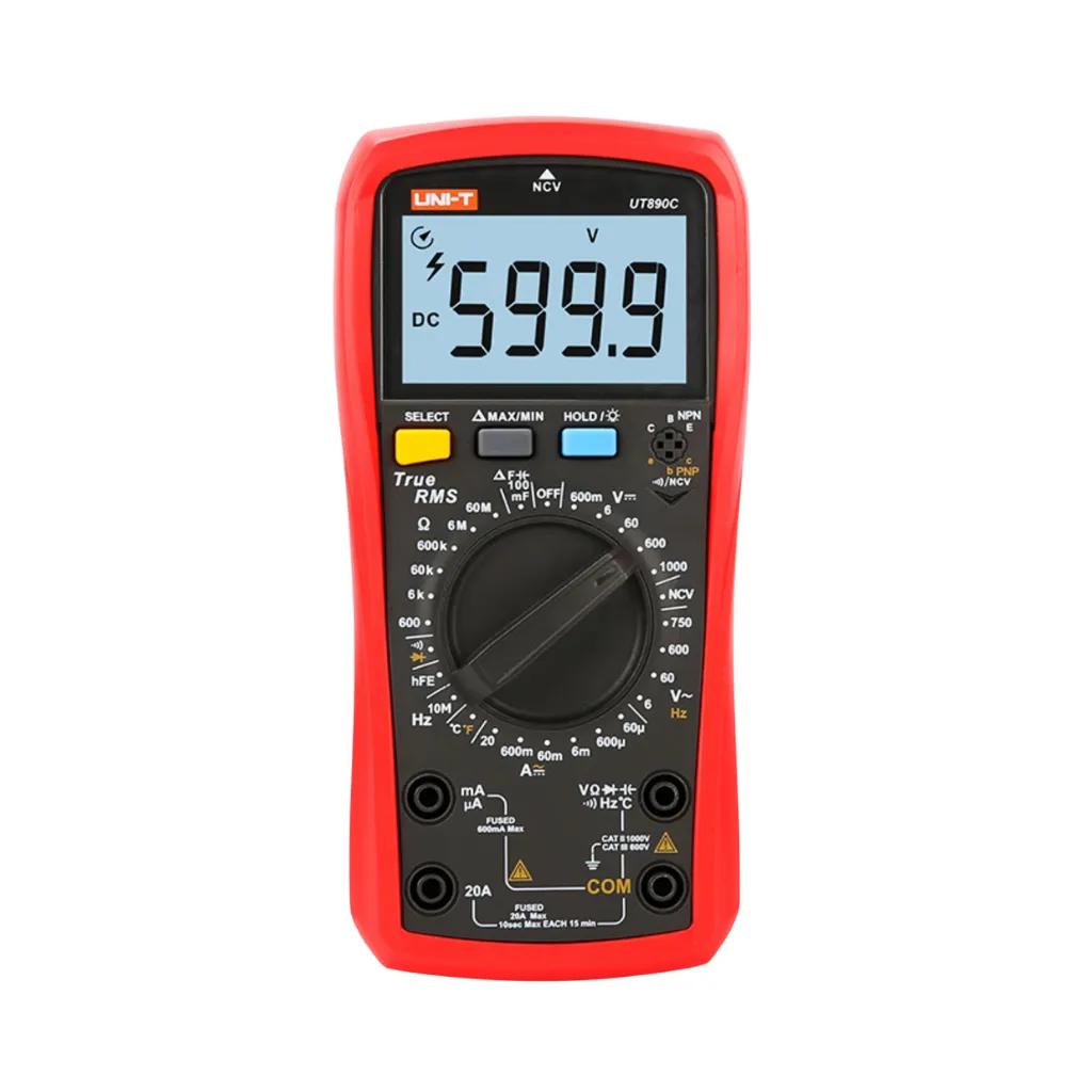 MULTIMETRO DIGITAL TRUE RMS-NCV C/TEMPERATURA UT-890C UNI-T