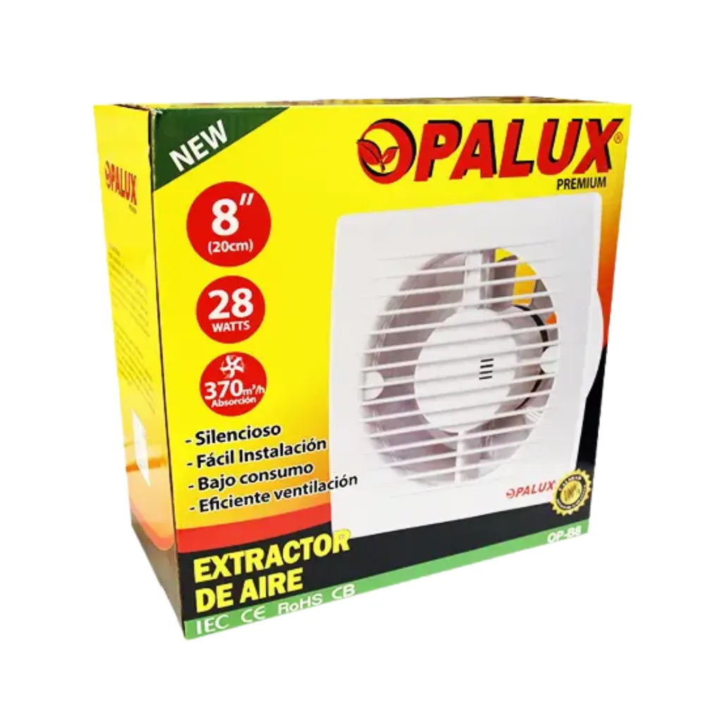 [OP-B8] EXTRACTOR DE AIRE 220-240V 50-60HZ 8PUL OPALUX