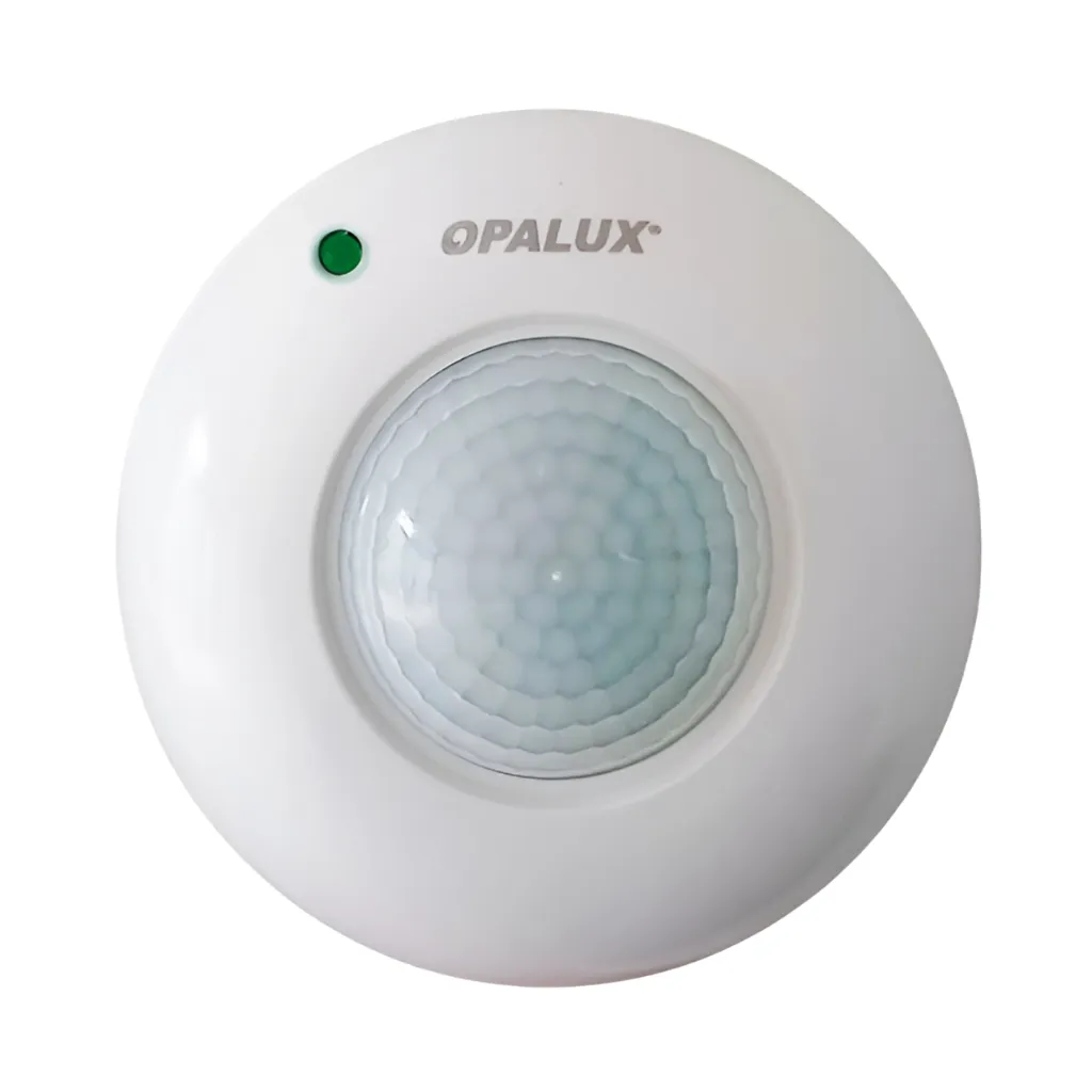 [ST-07] SENSOR DE MOVIMIENTO 360 C/TIMMER Y LUX  REDONDO OPALUX