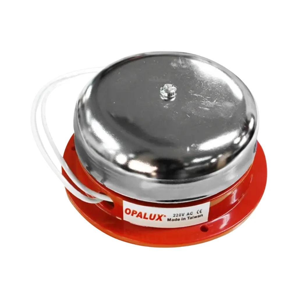 [72.08.220] TIMBRE REDONDO INDUSTRIAL 8 METAL 220V AC OPALUX