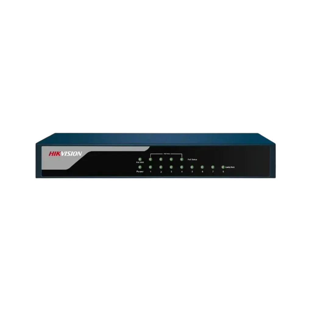 SWITCH POE 8 PUERTOS 10/100 POE MBPS 30W, HIKVISION