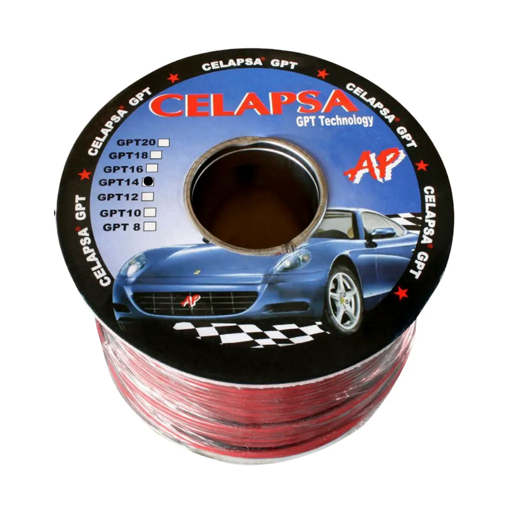 CABLE AUTOMOTRIZ N° 14 GPT ROJO ROLLOx100MTS CELAPSA