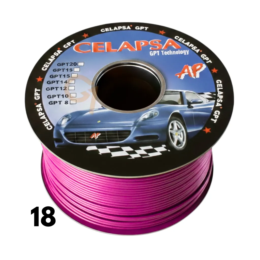 [GPT-18RS] CABLE AUTOMOTRIZ N° 18 GPT ROSADO ROLLOx100MTS CELAPSA