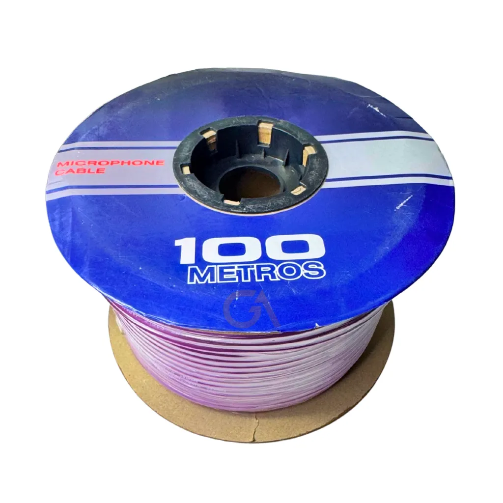 CABLE STEREO MICROFONO LILA ROLLOx100MTS SHURE