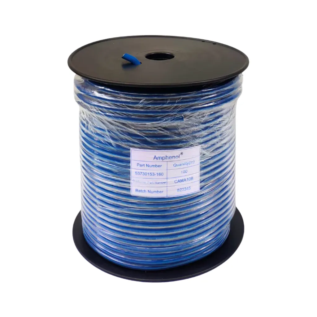 [CAMA10B] CABLE STEREO MICROFONO AZUL ROLLOx100MTS AMPHENOL