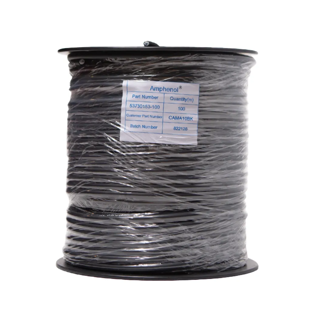 [CAIA10BK] CABLE MONORAL INSTRUMENTAL BY NEGRO ROLLOx100MTS AMPHENOL