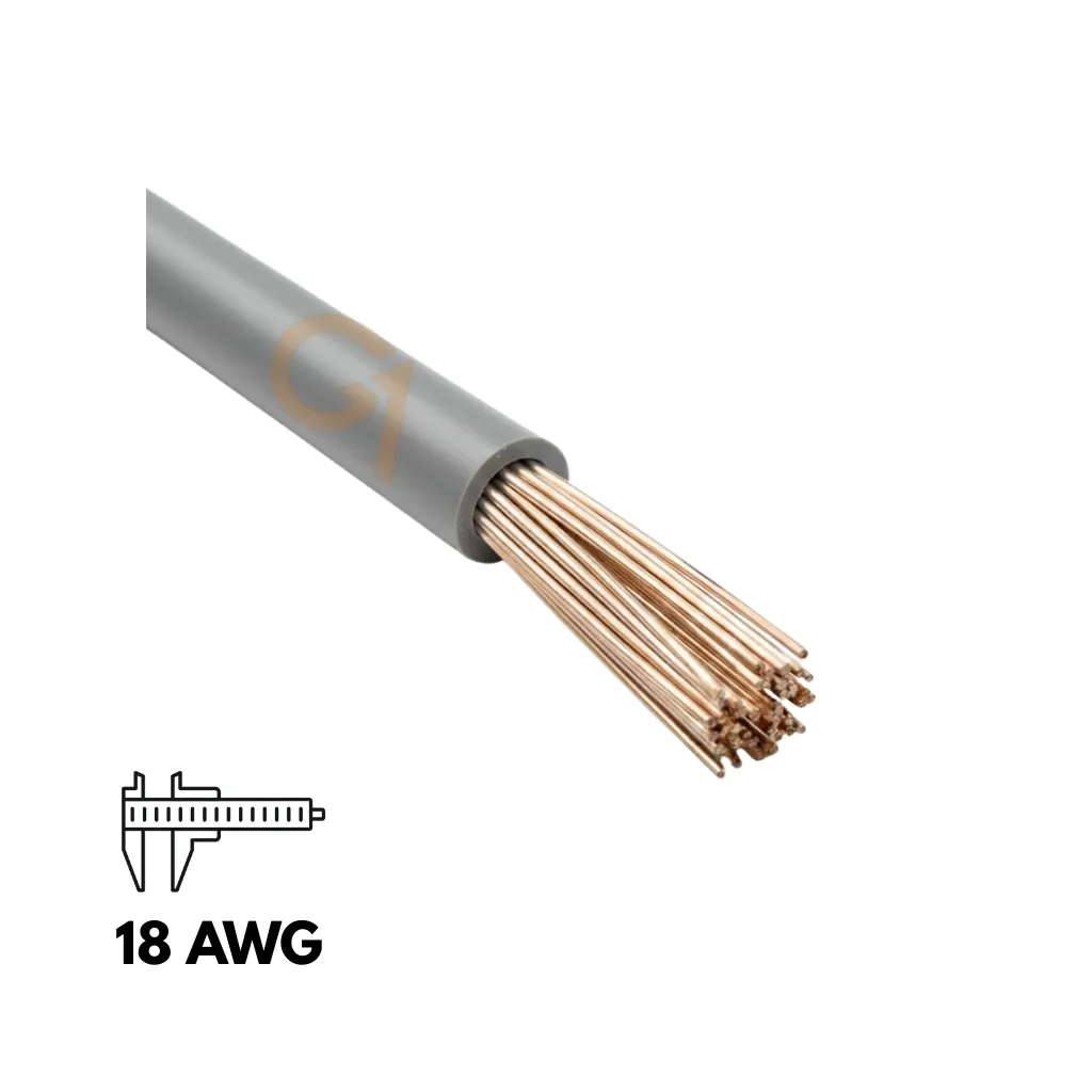 [GPT-18GR] CABLE AUTOMOTRIZ N° 18 GPT GRIS xMTS CELAPSA