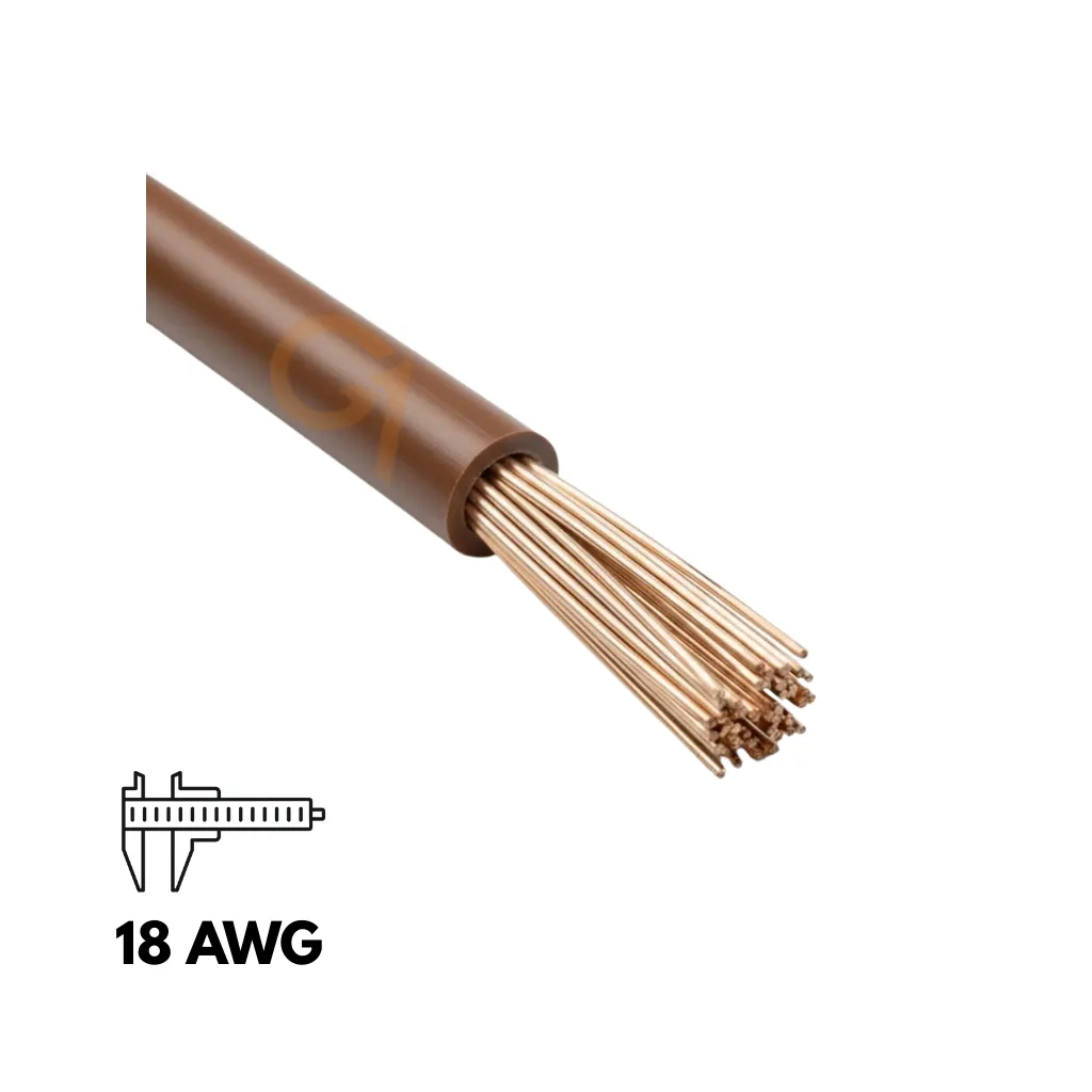 [GPT-18MA] CABLE AUTOMOTRIZ N° 18 GPT MARRON x1MTS CELAPSA