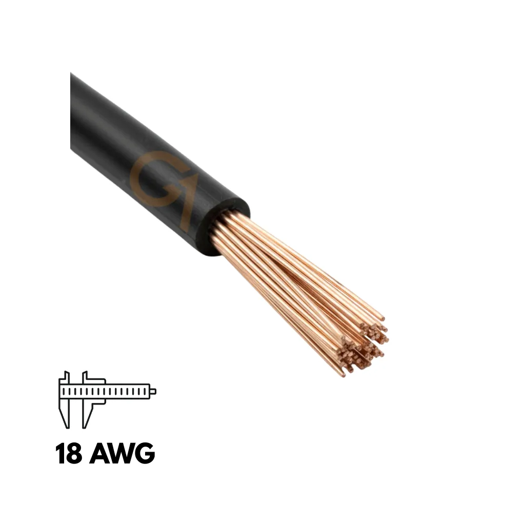 [GPT-18NG] CABLE AUTOMOTRIZ N° 18 GPT NEGRO x1MTS CELAPSA