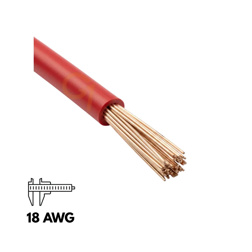 [GPT-18R] CABLE AUTOMOTRIZ N° 18 GPT ROJO xMTS CELAPSA