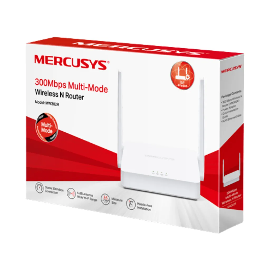 [MW302R] ROUTER 300 MBPS N MULTIMODO 2 ANTENAS MERCUSYS