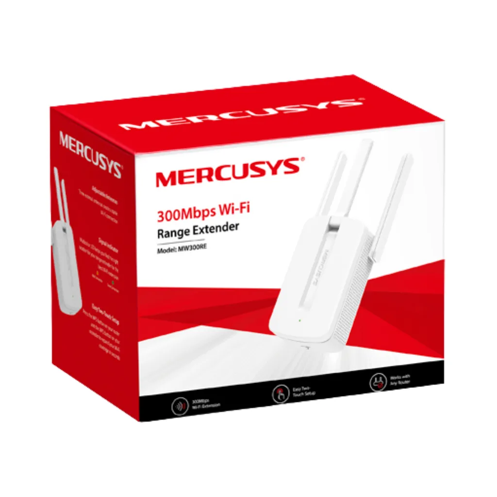 [MW300RE] EXTENSOR DE RANGO WI-FI 300Mbps MERCUSYS