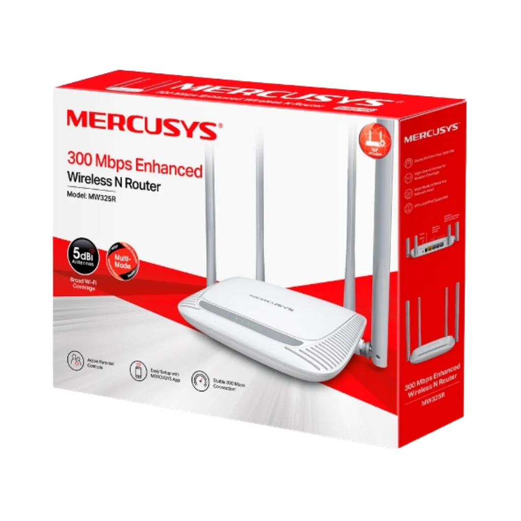[MW325R] ROUTER 300MBPS N 4 ANTENAS MERCUSYS