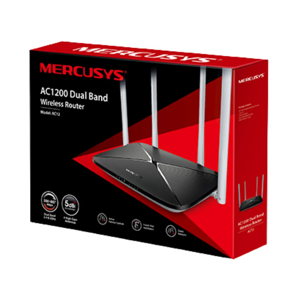 ROUTER AC1200 4 ANTENAS MERCUSYS