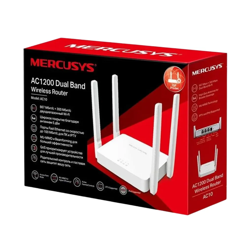 [AC10] ROUTER DOBLE BANDA AC1200 MERCUSYS