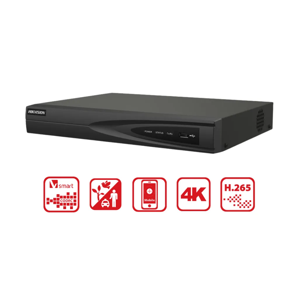 NVR 8 CH VGA HDMI  P/CAMARAS IP HIKVISION