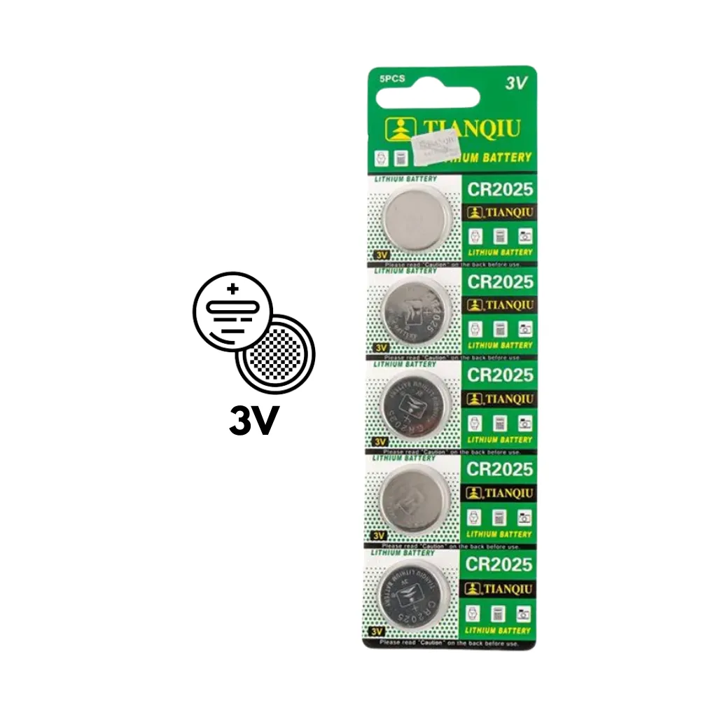 PILA LITHIUM CR-2025 DE 3.0V BLISx5UND. TIANQIU