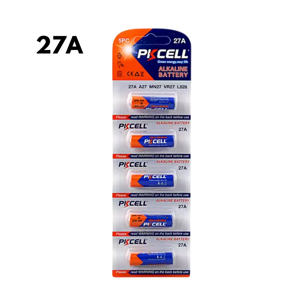 [27A] BATERIA 27A ALCALINA 12V-35h BLISx5UND. PKCELL