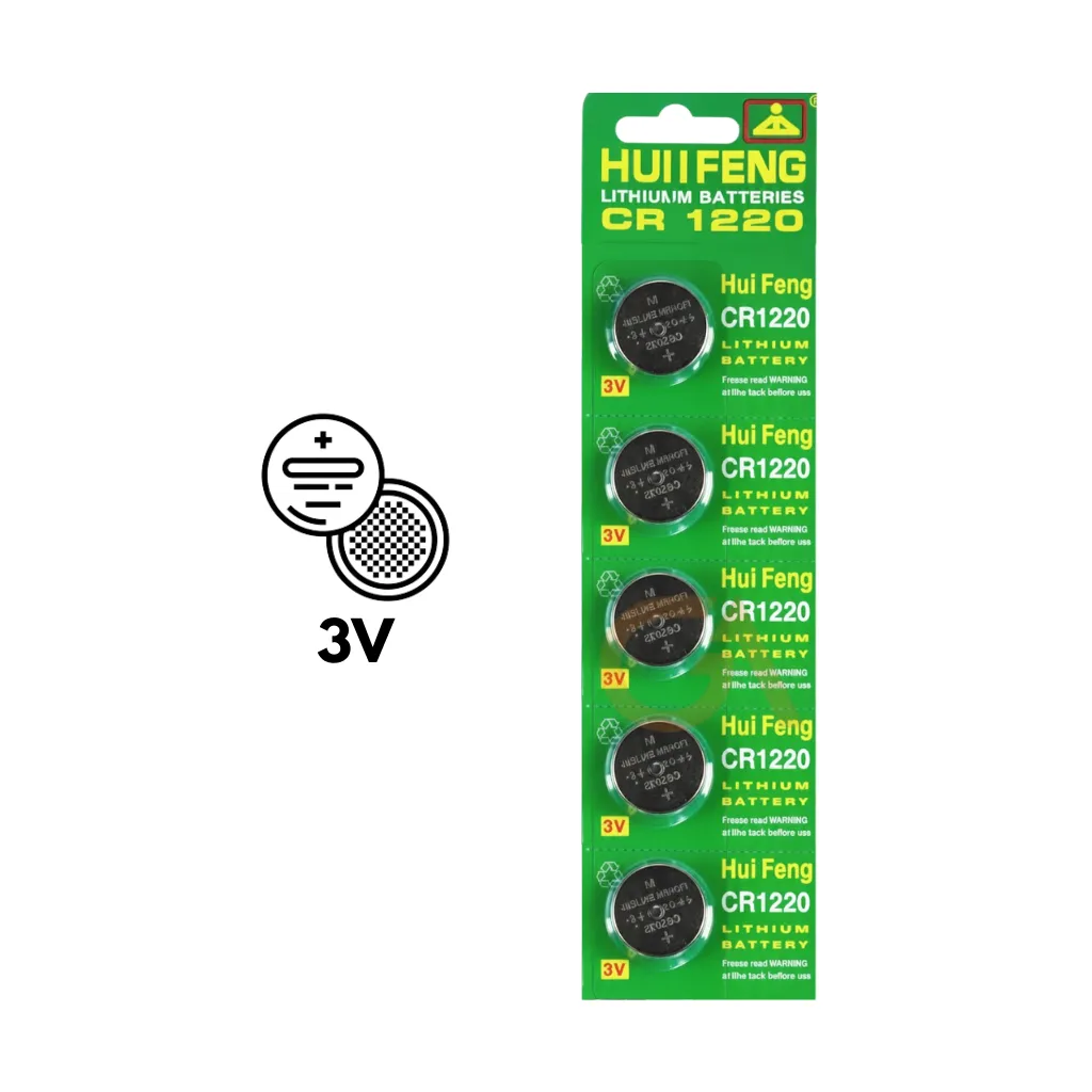 PILA PLANA 3V LITHIUM BLISx5UND. HUIFENG