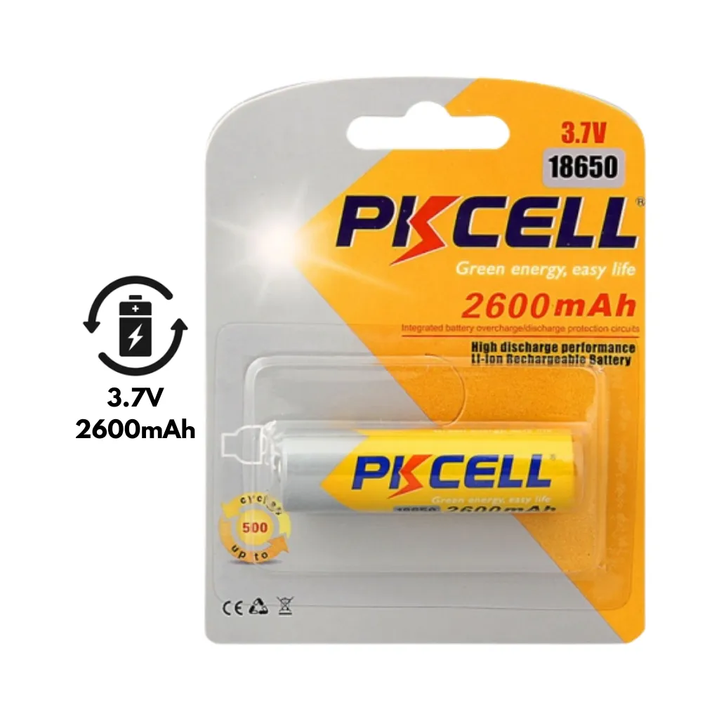 [18650] BATERIA RECARGABLE Li-ion 3.7V-2600mA 1 C/BLISTER PKCELL