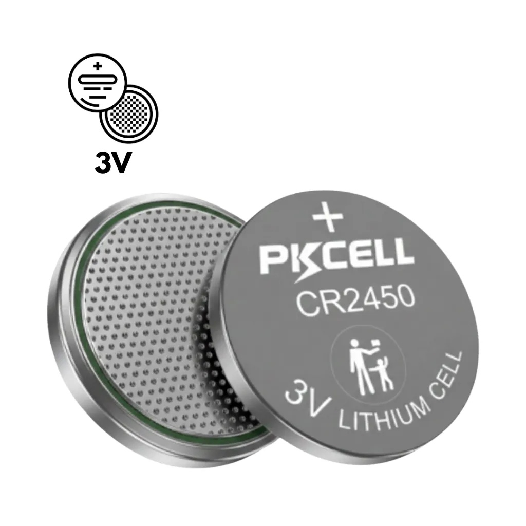 [CR2450] PILA TIPO BOTON 3V-550mA CR2450-5B xUND. PKCELL