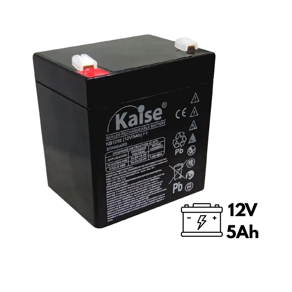 [KB1250E] BATERIA VRLA AGM 12V-5AH F2 KAISE