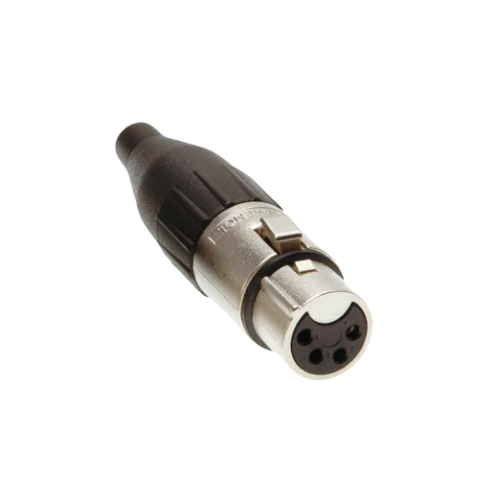 [AC4F] JACK CANON AEREO HEMBRA DE 4PIN AMPHENOL