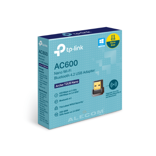 [ARCHER T2UB NANO] ADAPTADOR USB WIFI BLUETOOTH AC600 2.4-5GHZ TP-LINK