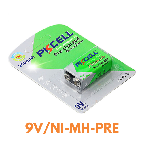 [NI-MH-PRE] BATERIA Ni-Mh PRE-CARGADA 9V-250mA PKCELL