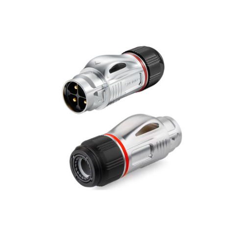 [BD-24-C04PE-03-001] BD-24 CONECTOR PLUG HERMETICO 4 PINES METAL CNLINKO