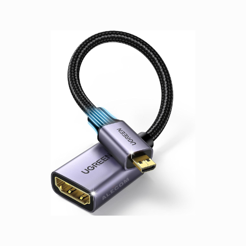 [10553] CABLE ADAPTADOR MICRO HDMI MACHO A HDMI HEMBRA 0.5M  UGREEN