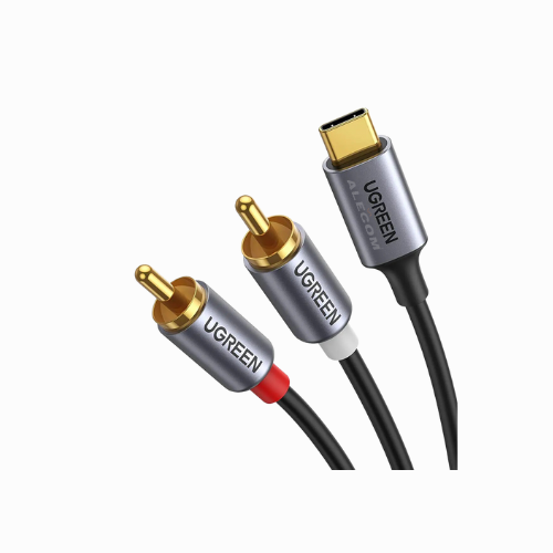 [20193] CABLE DE AUDIO USB-C MACHO A 2XRCA MACHO C/CHIP 1.5M  UGREEN