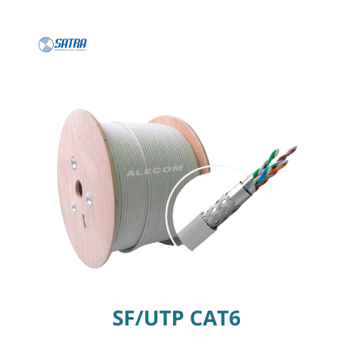 [CAT6-SF23] CABLE CAT6 SF/UTP 23AWG INTERIORES GRIS CAJA305MTS SATRA